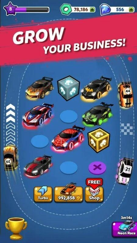 Merge Neon Car APK 2