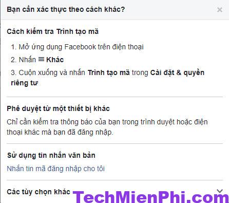 Ứng dụng xác thực Facebook