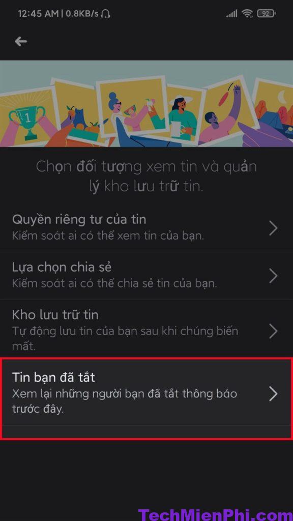 Tin bạn đã tắt