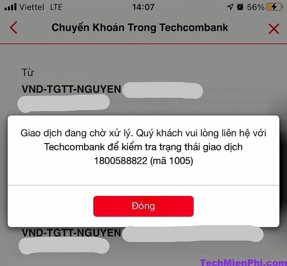 Techcombank bị lỗi hôm nay. Nguyên nhân và cách khắc phục