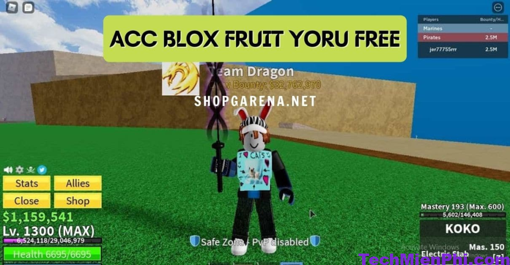 Nhận ngay các acc Roblox 