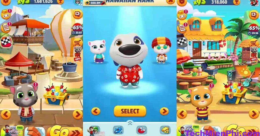 Tải Game Hack Talking Tom Gold Run Appvn (Vô hạn tiền, Kim cương)