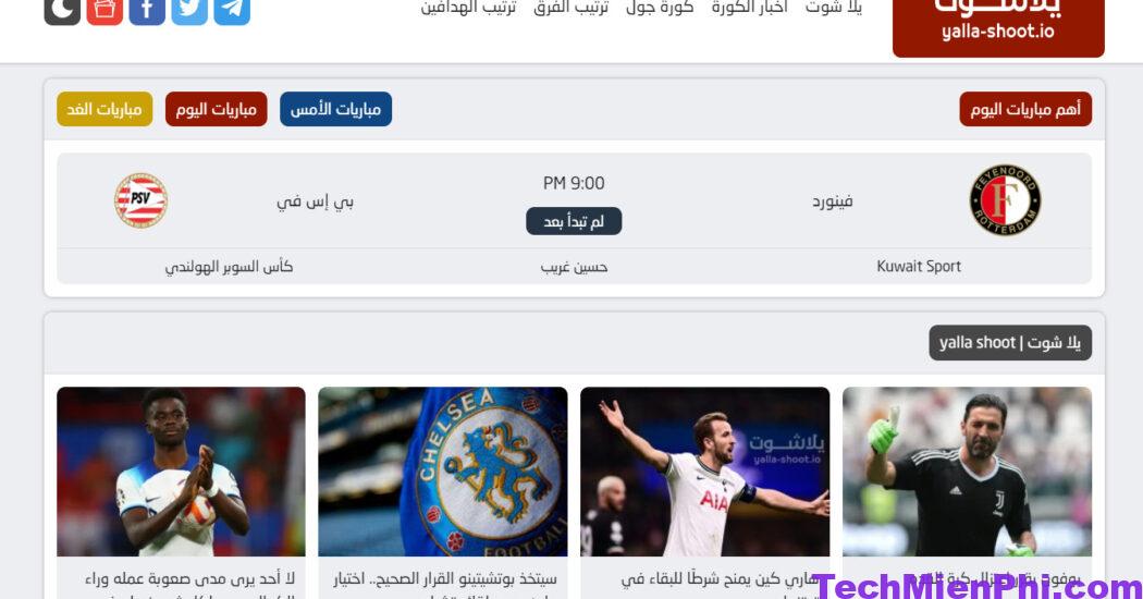 Yalla Shoot - Trang web xem trực tiếp bóng đá hàng đầu