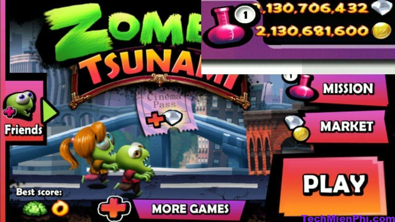 Tải Hack Zombie Tsunami Apk 4.3.1 (MOD Full tất cả)