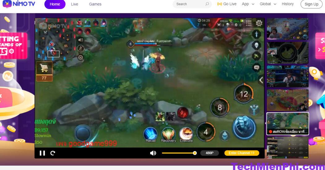 Nimo TV: Xem Live stream Mixi Gaming, PewPew, Rambo