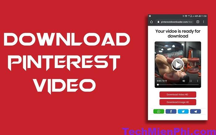 Cách tải video Pinterest trên điện thoại, máy tính