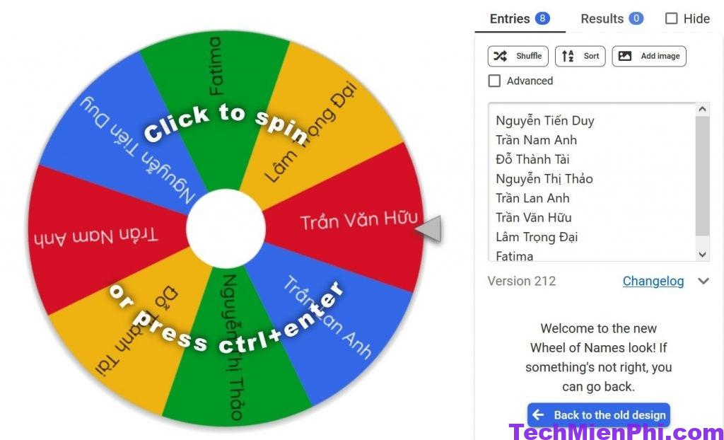 Random Wheel: Vòng quay random tự nhập tên